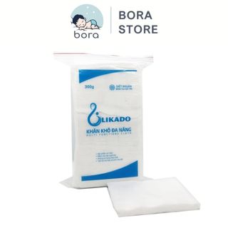 Khăn khô đa năng Likado cao cấp 300g, mềm mịn, an toàn cho bé, 270 tờ, 14x20cm