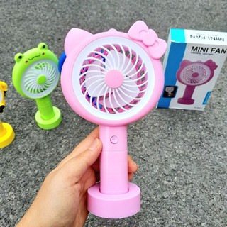 Quạt mini cầm tay có đèn led nhiều mẫu
