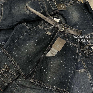 Quần short jean ngố đính đá, quần short nữ ngố VIENS STORE