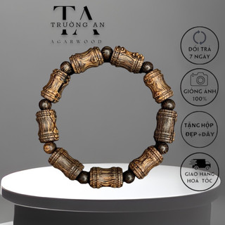 Vòng tay trầm hương sánh chìm cao cấp kiểu trúc tre đem lại may mắn, tài lộc , Trầm Sánh Chìm Việt Nam