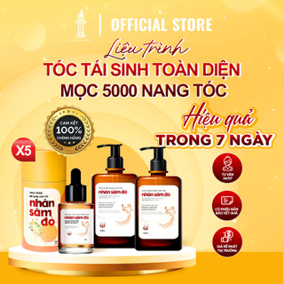 Liệu Trình Chăm Sóc Tóc Toàn Diện Kích Mọc 5000 Nang Tóc Nhân Sâm Đỏ Giảm Rụng, Dưỡng Tóc Suôn Mượt