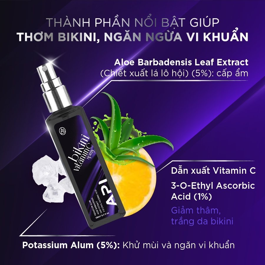 Xịt Thơm Vùng Kín Nữ Api Bikini Spays 30ml