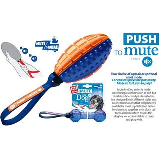 Push to Mute Đồ chơi Gigwi cao su chống phá hủy có thể tắt tiếng - Đồ chơi rượt bắt và kéo co cho chó to / cún