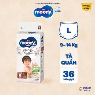Tã quần Moony Natural siêu cao cấp M46/L36/Xl32