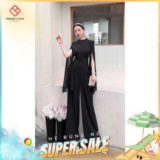 Jumpsuit cổ lọ tay nữ hoàng sang trọng SJ1271 - Phong Cách SAIGON
