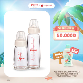 Bình Sữa Thủy Tinh Pigeon 120ml/240ml