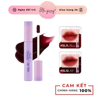 Son kem lì merzy soft touch lip tint sl11: đỏ gach, sl12: đỏ nâu trầm