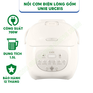 Nồi Cơm Điện Lòng Gốm Tự Nhiên UNIE URC815 - Dung tích 1.5L - Công suất 700W - Bảo hành chính hãng 12 tháng