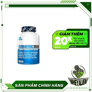 Viên uống bổ sung hỗ trợ làm đẹp chống lão hóa evlution turmeric curcumin 90 viên