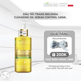 Dầu tẩy trang Bielenda Cleansing Oil Sebum Control làm sạch sâu, dễ nhũ hóa cho da dầu mụn 140ml