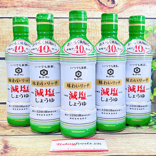Nước tương kikkoman giảm muối 450ml | chấm sashimi, nêm nếm món ăn