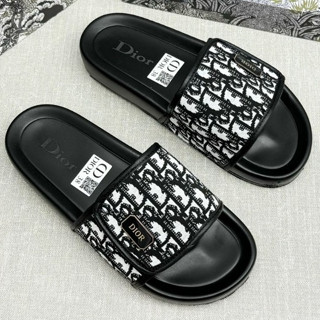 Dép Quai Ngang nam nữ  Di.or Nam quai vải Gắn Logo Cực Xịn - Dép Lê Nam Dệt Họa Tiết Chữ Cực Đẹp