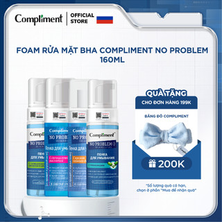 Foam rửa mặt BHA Compliment No Problem làm sạch sâu, giảm viêm & mụn 160ml