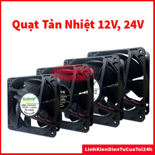 [Chính Hãng] Quạt Tản Nhiệt 12V DC 5x5, 9x9, 12x12CM, Quạt làm mát 12V đủ loại, lưới bảo vệ quạt đầu dây có jack