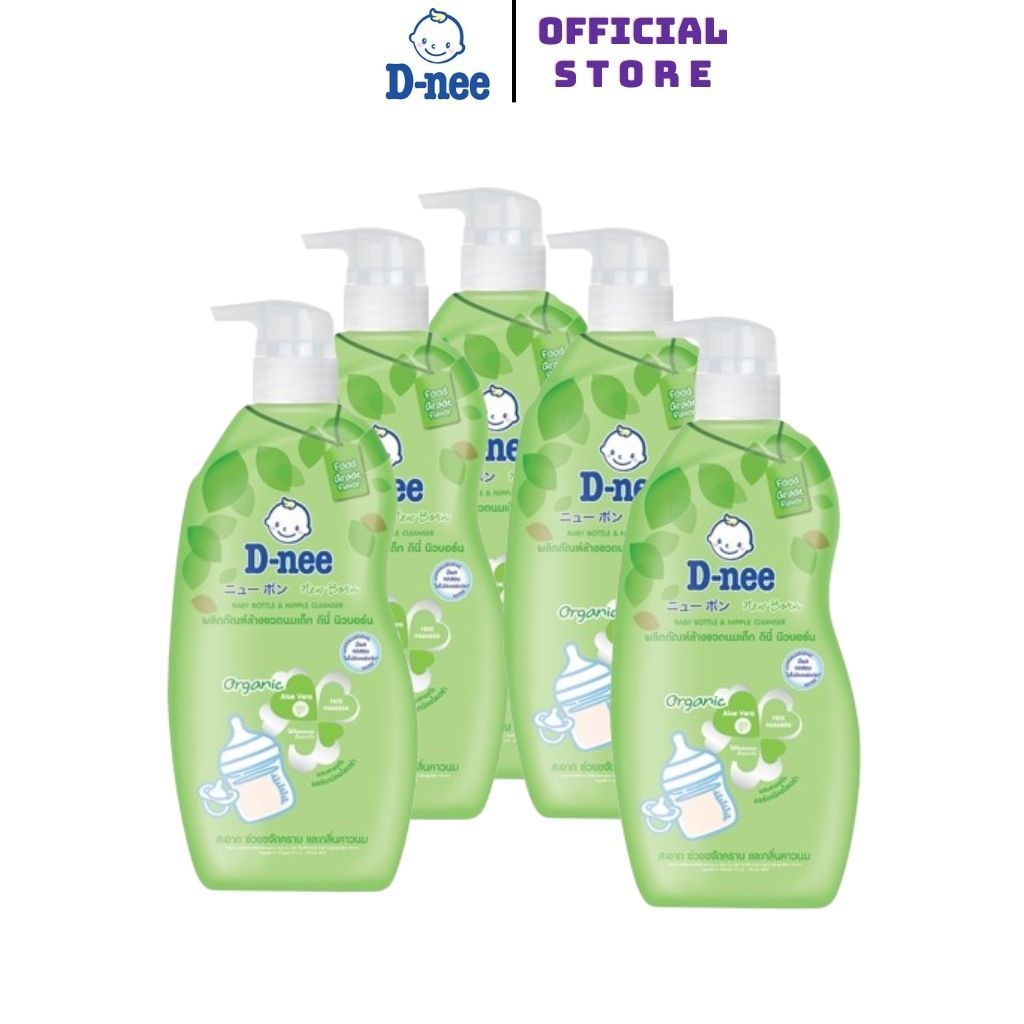 ComBo 5 Chai Nước rửa bình/ xúc bình sữa Dnee Thái Lan 600ml .