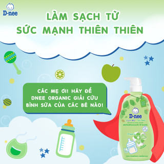 ComBo 5 Chai Nước rửa bình/ xúc bình sữa Dnee Thái Lan 600ml .