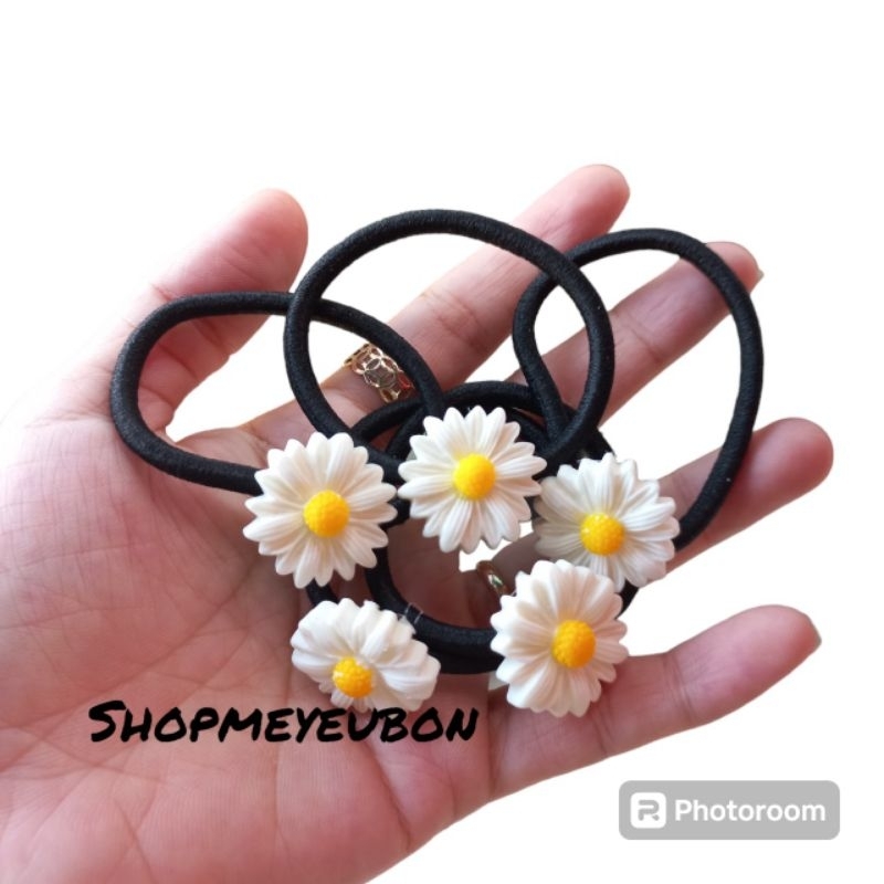 Combo 10 thun cột tóc hoa cúc