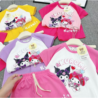 Sét Bộ KUROMI mùa hè 4 màu dành cho các bé gái sz 9- 35kg quần áo mùa hè bé gái