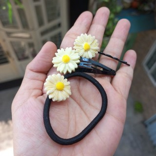 Sét 3 món kẹp tóc hoa cúc họa mi