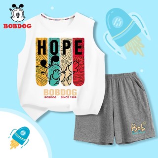 Đồ bộ bé trai BOBDOG  áo ba lỗ quần thun cotton mới -BD-BDO02-BDQ01 cute dễ thương cho bé