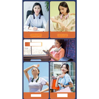 Quạt Mini Đeo Cổ -3D gió siêu mát thế hệ mới