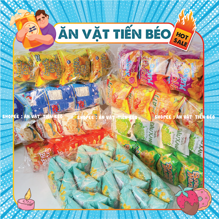 [BỊCH 20 GÓI] Snack Bim bim Oishi (GÓI MINI 6G) đủ vị hàng chính hãng