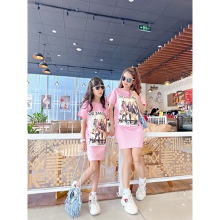 Đầm Mẹ Và Bé Gái Blackpink D02-3