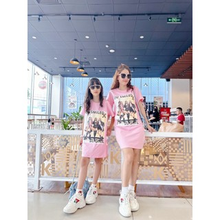 Đầm Mẹ Và Bé Gái Blackpink D02-3