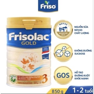 Date 5/2025 frisolac gold 3 850g cho bé 1 đến 2 tuổi