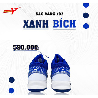Giày Sao Vàng 102 Xanh Bích - Giày Bóng Chuyền