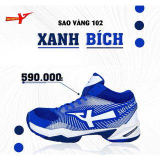 Giày Sao Vàng 102 Xanh Bích - Giày Bóng Chuyền