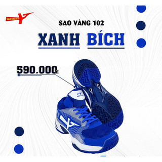 Giày Sao Vàng 102 Xanh Bích - Giày Bóng Chuyền