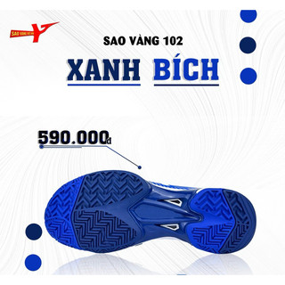 Giày Sao Vàng 102 Xanh Bích - Giày Bóng Chuyền