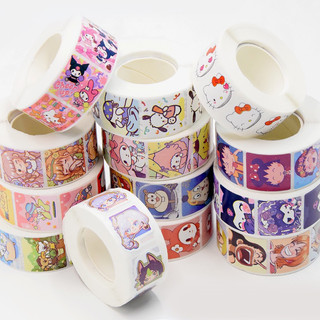 Cuộn 500 sticker hình dán trang trí dễ thương