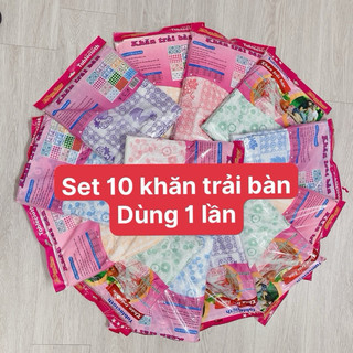 Khăn trải bàn nilon dùng 1 lần - khăn trải bàn pvc