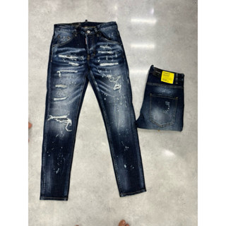 842 Quần bò DSQ rách vá nhiều tag vàng 5750