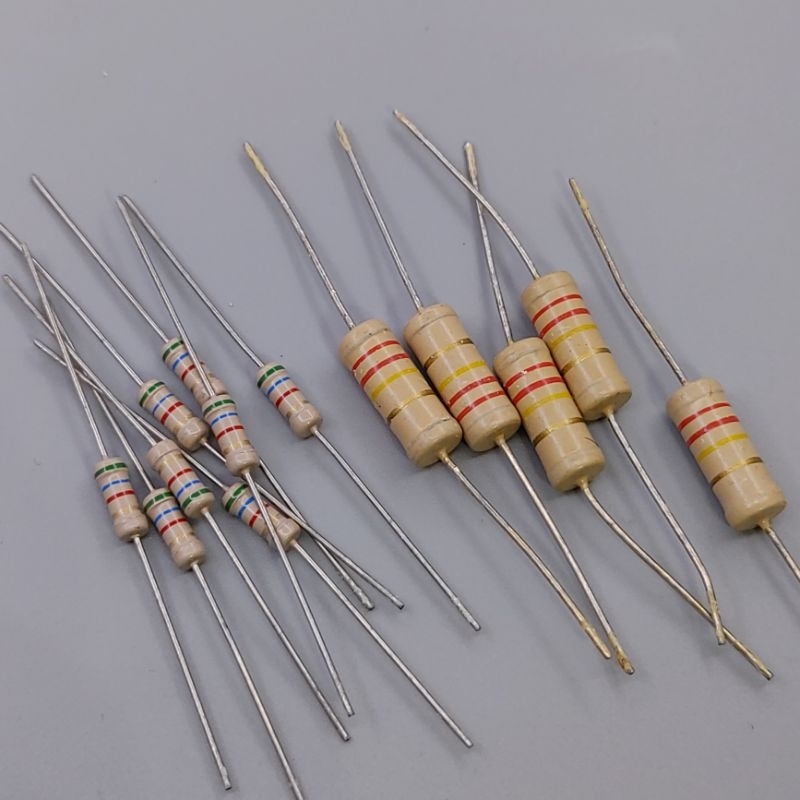 (4-10 con) Điện trở Audio cổ chân đồng 0.5W - 3W 27R 39R 82R 1.2K 1.8K 5.6K 8.2K 15K 18K 33K 220K 33