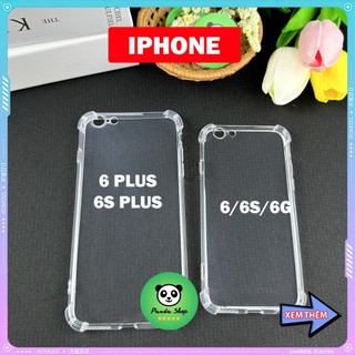 Ốp iPhone 6 / 6S / 6G / 6S PLUS / S6 PLUS Bảo Vệ Cam, Chống Sốc, Trong Suốt, Silicon
