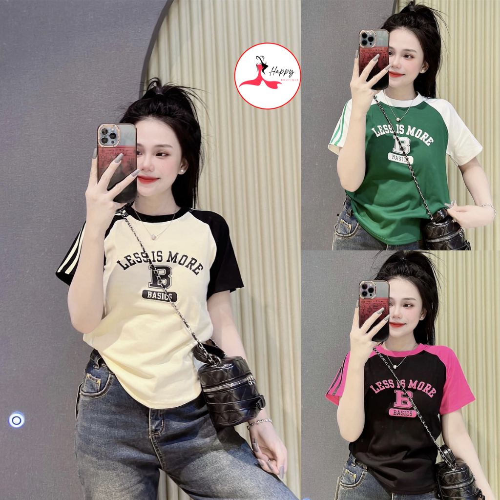 Áo Thun Ôm Nhiều Mẫu Borip Form Tôn Dáng, Từ 40kg đến 55kg, Chất Cotton Mềm mịn Co Dãn, Không Bó Sát | BigBuy360 - bigbuy360.vn
