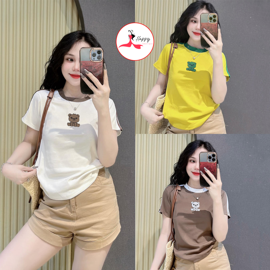 Áo Thun Ôm Nhiều Mẫu Borip Form Tôn Dáng, Từ 40kg đến 55kg, Chất Cotton Mềm mịn Co Dãn, Không Bó Sát | BigBuy360 - bigbuy360.vn
