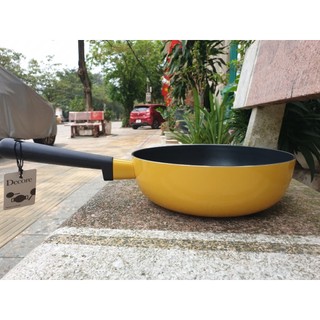 Chảo Sâu Lòng Chống Dính Decor Lock&Lock 22cm LDE1225IH Màu Vàng (hàng chính hãng)