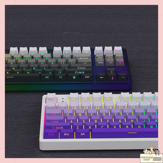 Keycap Xuyên Led mạch xuôi | Keycap Side Print xuyên led | Keycap Ninja | PBT double shot| Profile OEM | 131 phím