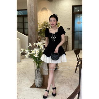 Váy nơ đá phối tùng siêu xinh