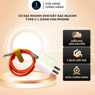 Củ sạc nhanh 20W dây sạc Silicon type C-L dành cho Iphone