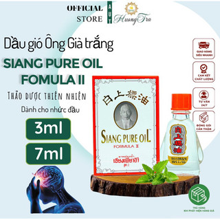 [Dành cho nhức đầu-cảm cúm] Dầu gió nứơc trắng hiệu Ông già Siang Pure Fomula II