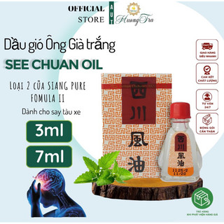 [Loại 2- Dành cho nhức đầu] Dầu Gió Nuớc Trắng Hương Bạc Hà See Chuan Oil