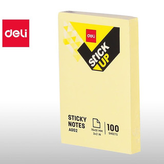 Giấy nhớ Deli 100 tờ chính hãng, giấy nhớ ghi chú đồ dùng học tập tiêu chuẩn chất lượng