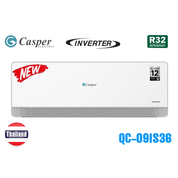 Điều hòa Casper 1 chiều 9000BTU inverter QC-09IS36