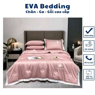Bộ chăn ga gối chần bông phi lụa Charming EVA - Bedding nhập khẩu cao cấp êm mềm nhiều kích thước