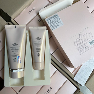 (Có tem LG ViNa) date 2026 - Set sữa rửa mặt Ohui hồng làm sạch dưỡng ẩm 200ml + 100ml